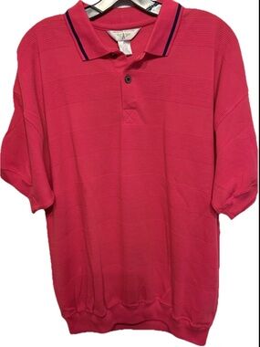 Vintage American Weekend‎ Polo Shirt Red Size Large NWT